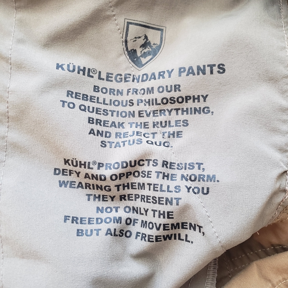 Kuhl Slax Pants Men's Size 40X30 Color: khaki - Picture 13 of 15